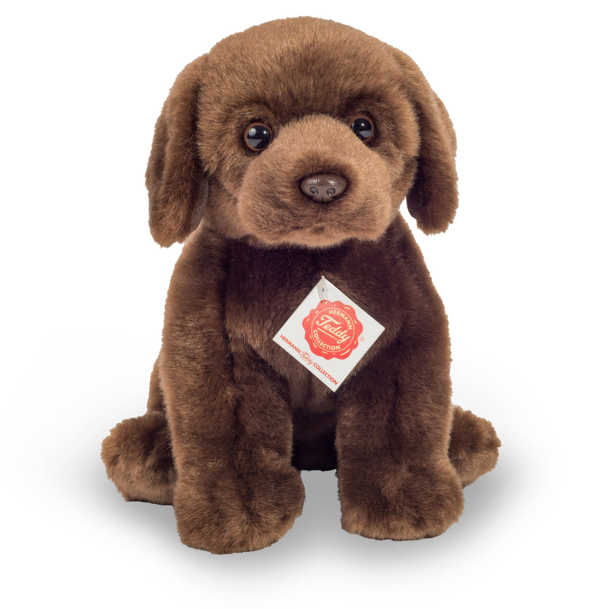 Teddy Hermann Labrador sitzend dunkelbraun 25 cm - Plüschtier - Stofftier