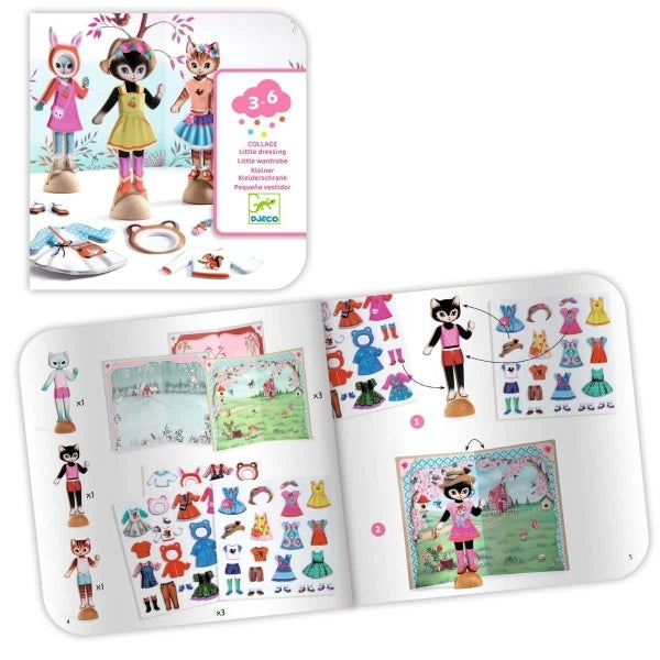 Djeco Basteln 3-6 Kleiner Kleiderschrank