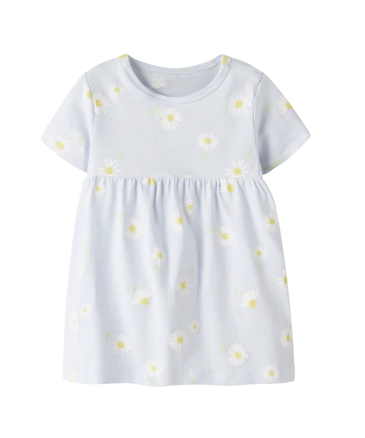 name it Kurzarmkleid Blau mit Gänseblümchen (nbfvandora)