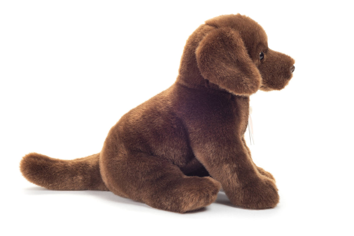 Teddy Hermann Labrador sitzend dunkelbraun 25 cm - Plüschtier - Stofftier