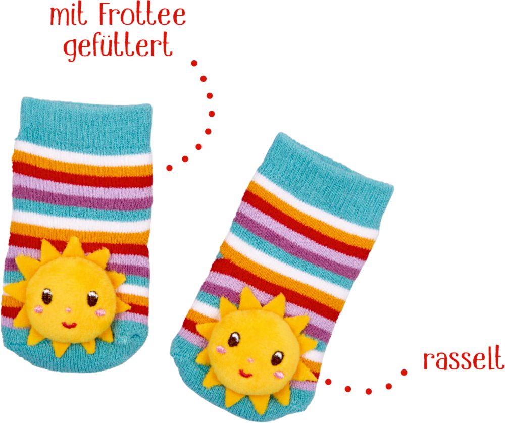 Die Spiegelburg Rasselsöckchen Sonne