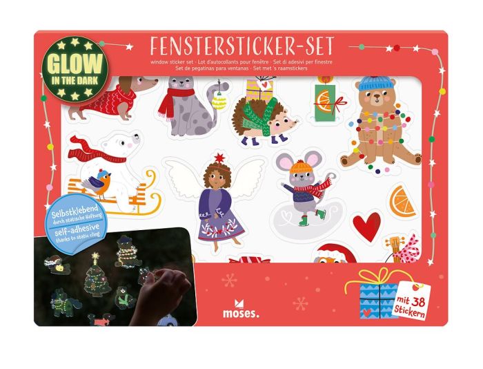 moses Nachtleuchtendes Fenstersticker-Set