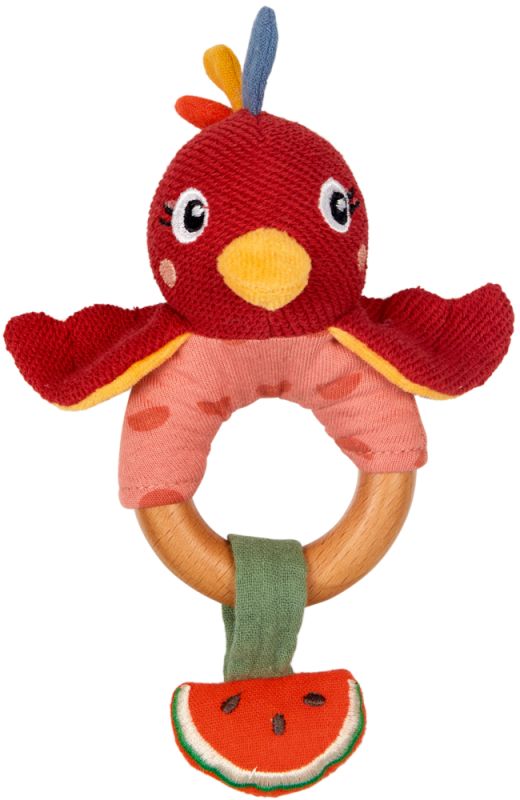 Die Spiegelburg Holz-Ringrassel Paradiesvogel