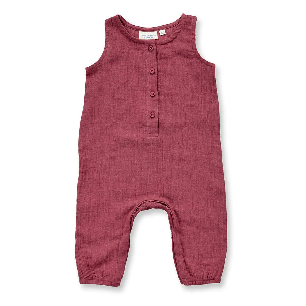 Sense Organics Baby Romper Rosenbraun