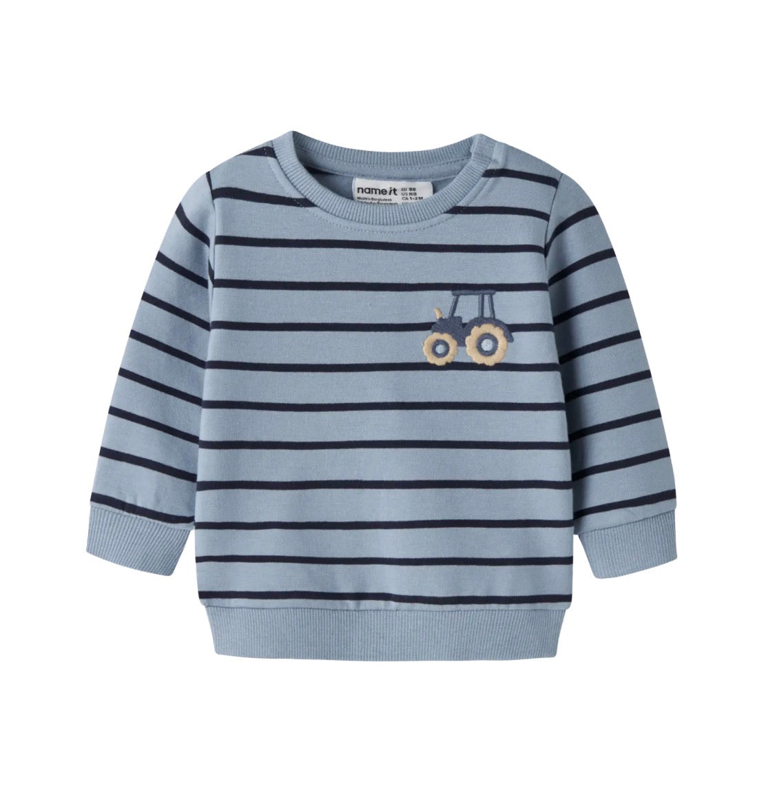 name it Baby Sweatshirt (nbmlarsbo) Ashley Blue