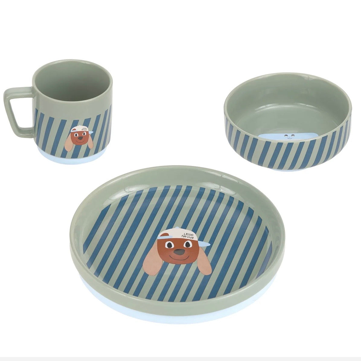 Lässig Kindergeschirrset Porzellan Tiny Tam Dog