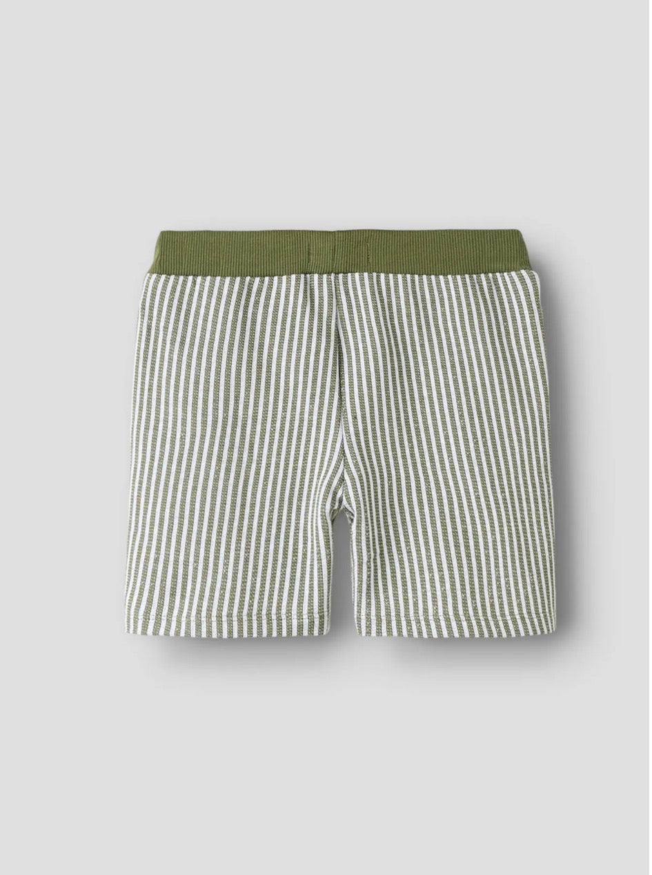 name it gestreifte Shorts (nmmhans) grün