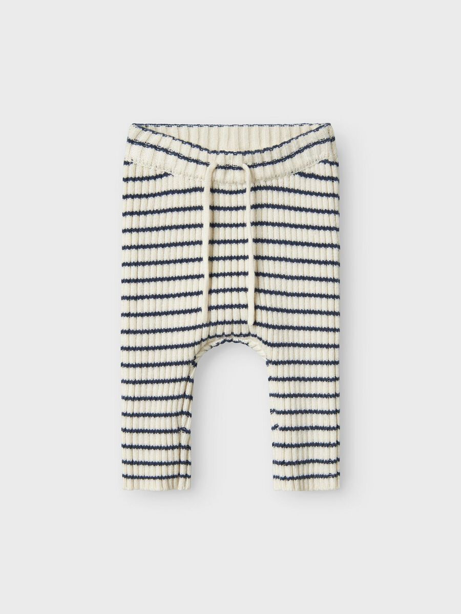 name it Baby Strickhose blau- weiß gestreift ( nbmostripe)