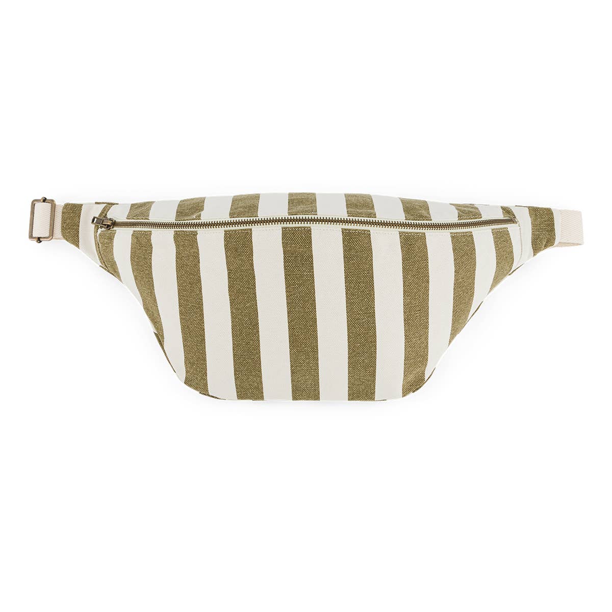 rose in april Damen Bauchtasche mit Streifen in Olive und Greige