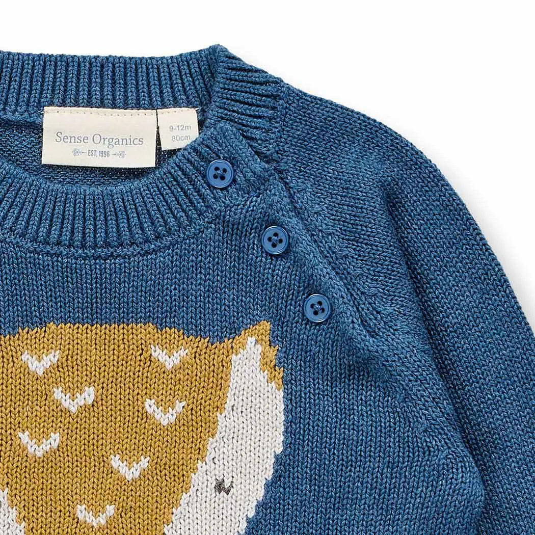 Sense Organics Strickpullover NAVIN mit Fuchs