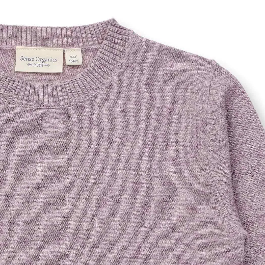 Sense Organics StrickpulloverIKE Merinowolle Mauve Melange