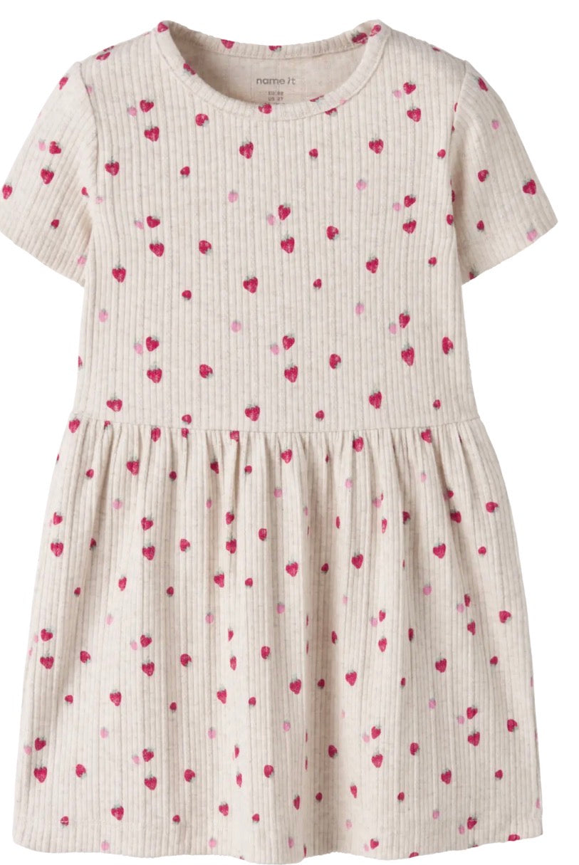 name it geringeltes Kleid mit Erdbeeren (nmfjelly)