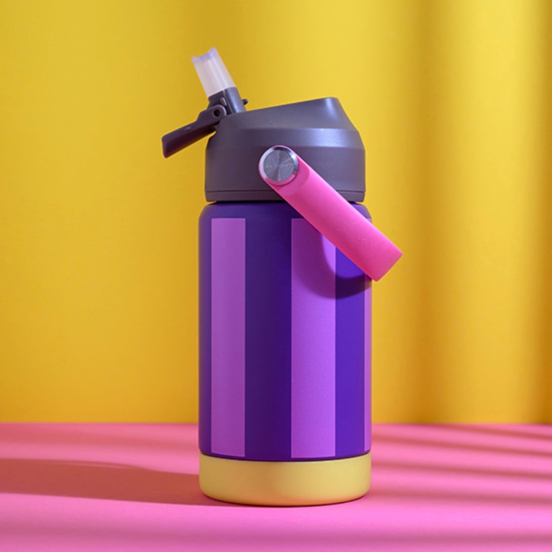 ava&yves Trinkflasche Stripes lila/ flieder