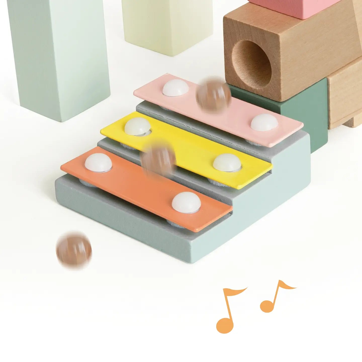 Classic World Holzklötze Kugelbahn