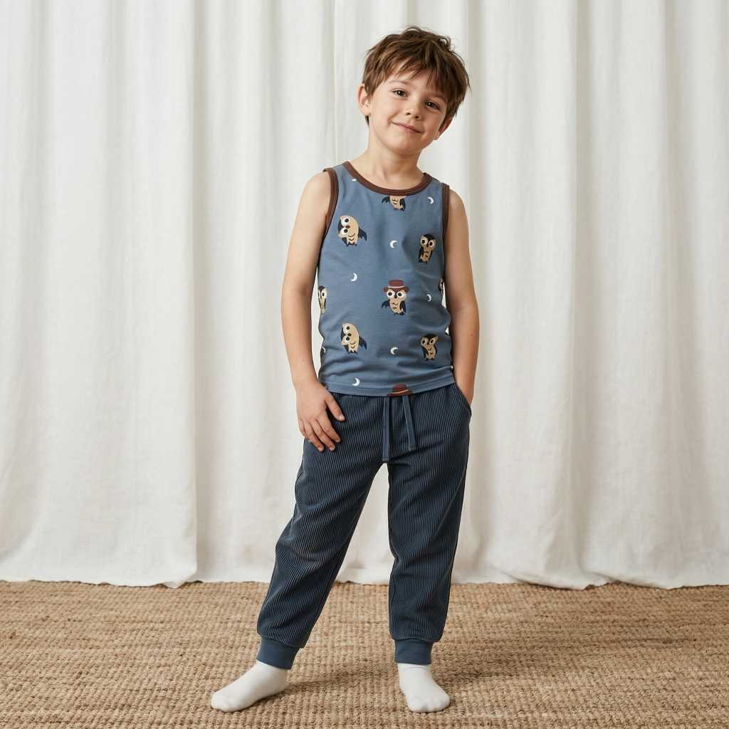 maxomorra Jogger Hose blau