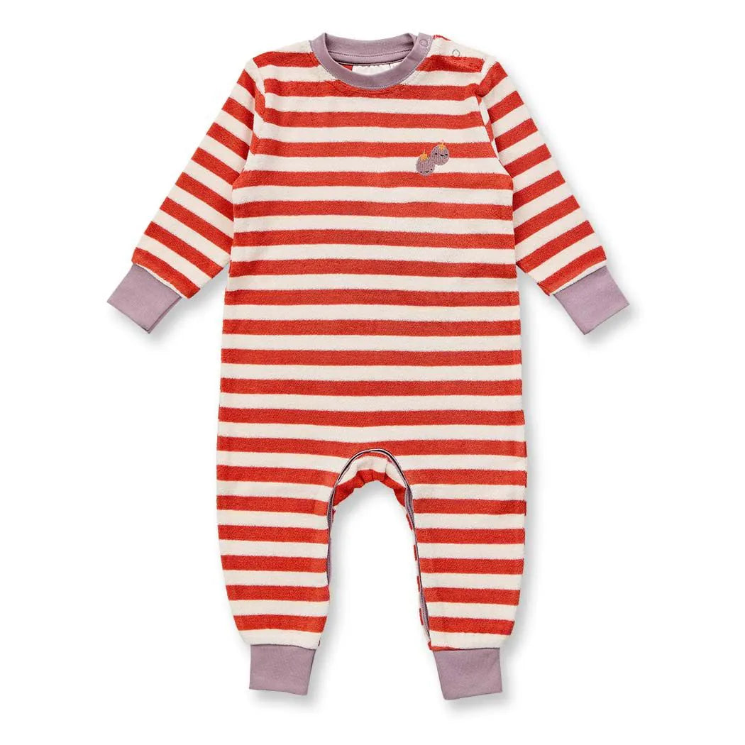 Sense Organics Romper VIKTOR rot-weiß geringelt