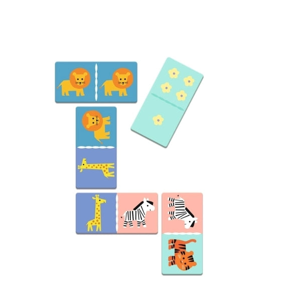 Djeco Memo Domino Loto Puzzle Ludo - Wilde Tiere