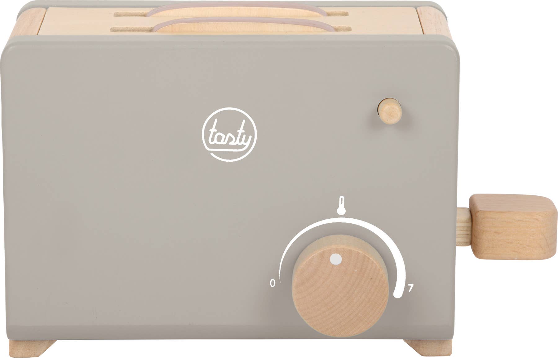 Toaster-Set grau „tasty“ | Rollenspielzeug | Holzspielzeug