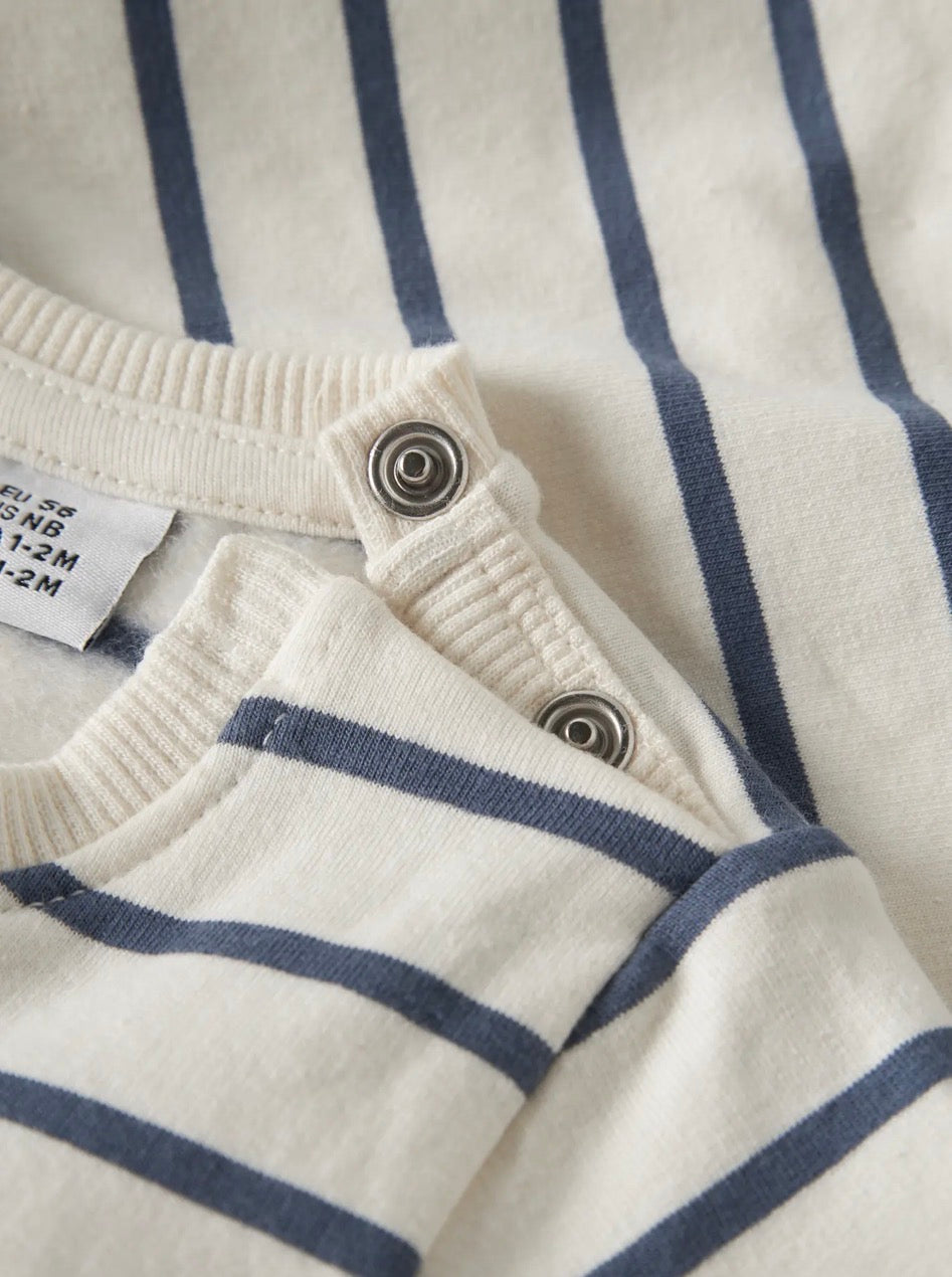 name it Baby Sweatshirt (nbmlarsbo) Antique White