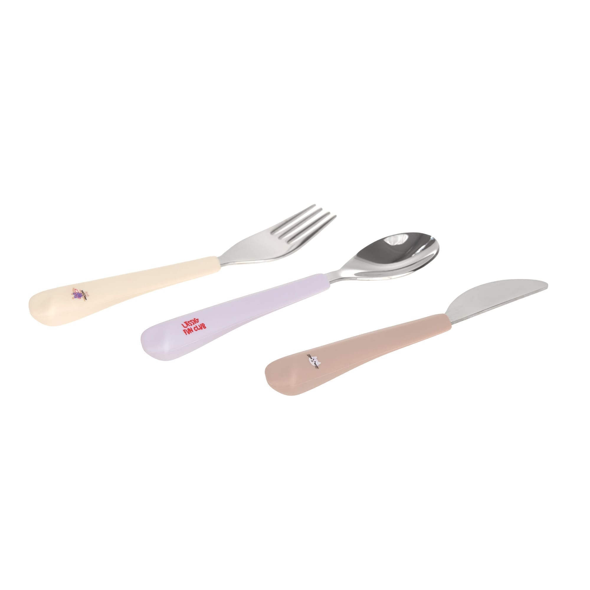 Lässig Kinderbesteck Set Tiny Team Katze