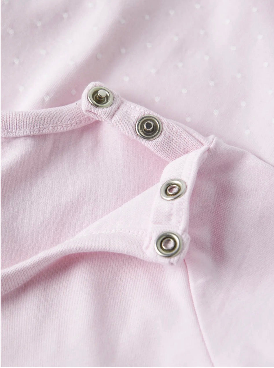 name it Kurzarmkleid rosa mit Blume (nbfjabelle)