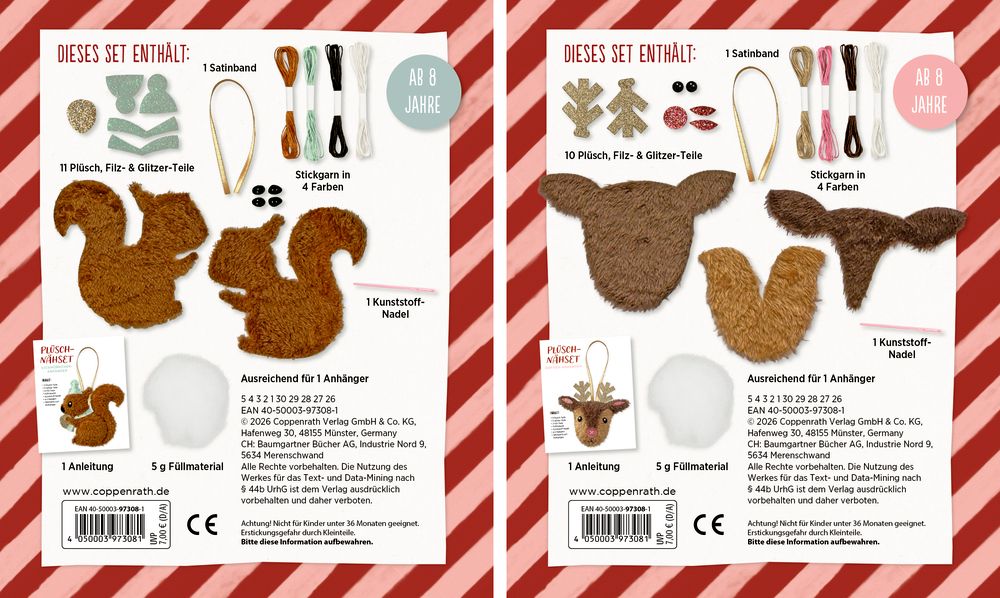 Die Spiegelburg Plüsch-Nähset Weihnachten