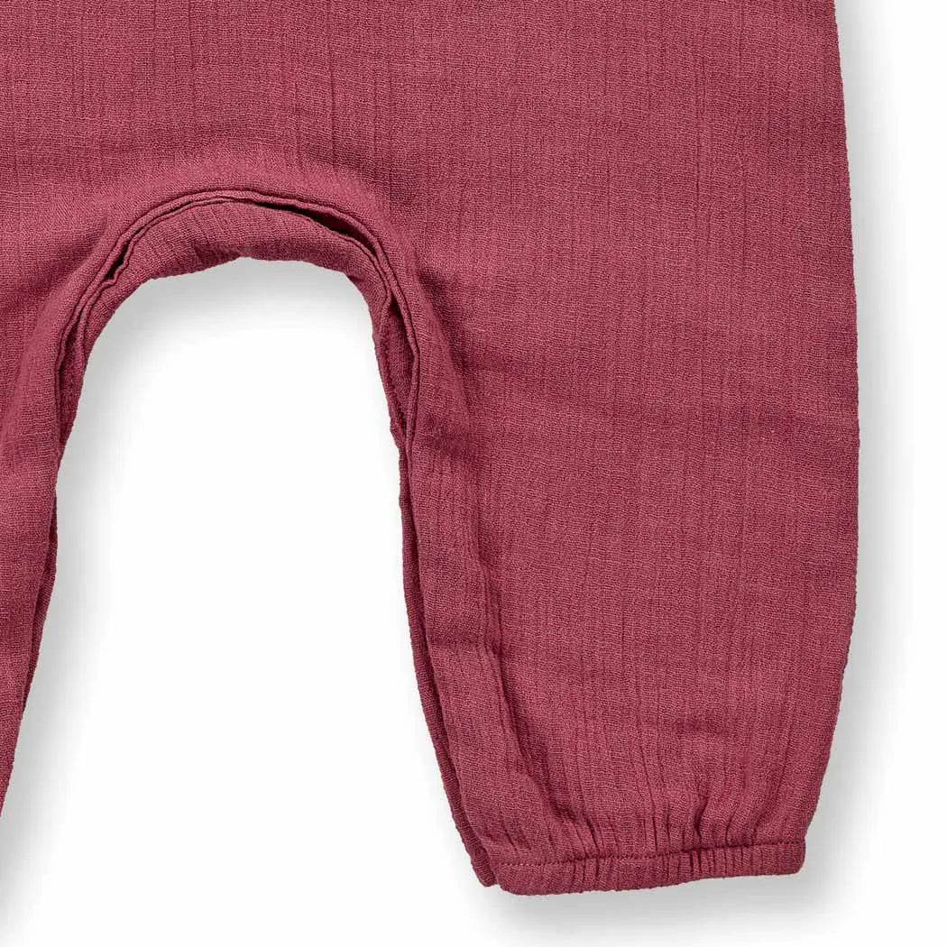 Sense Organics Baby Romper Rosenbraun