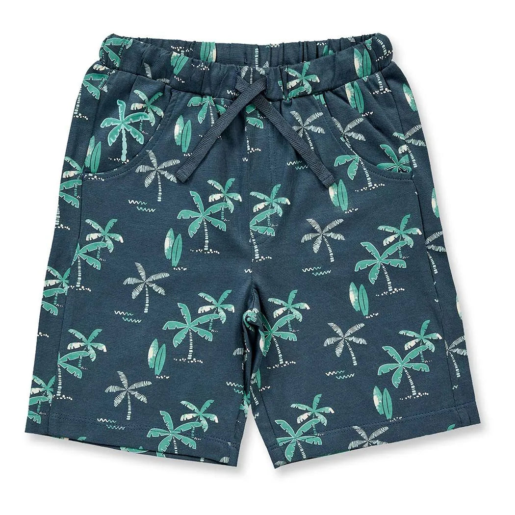 Sense Organics Shorts KHAN Palms Deep Petrol
