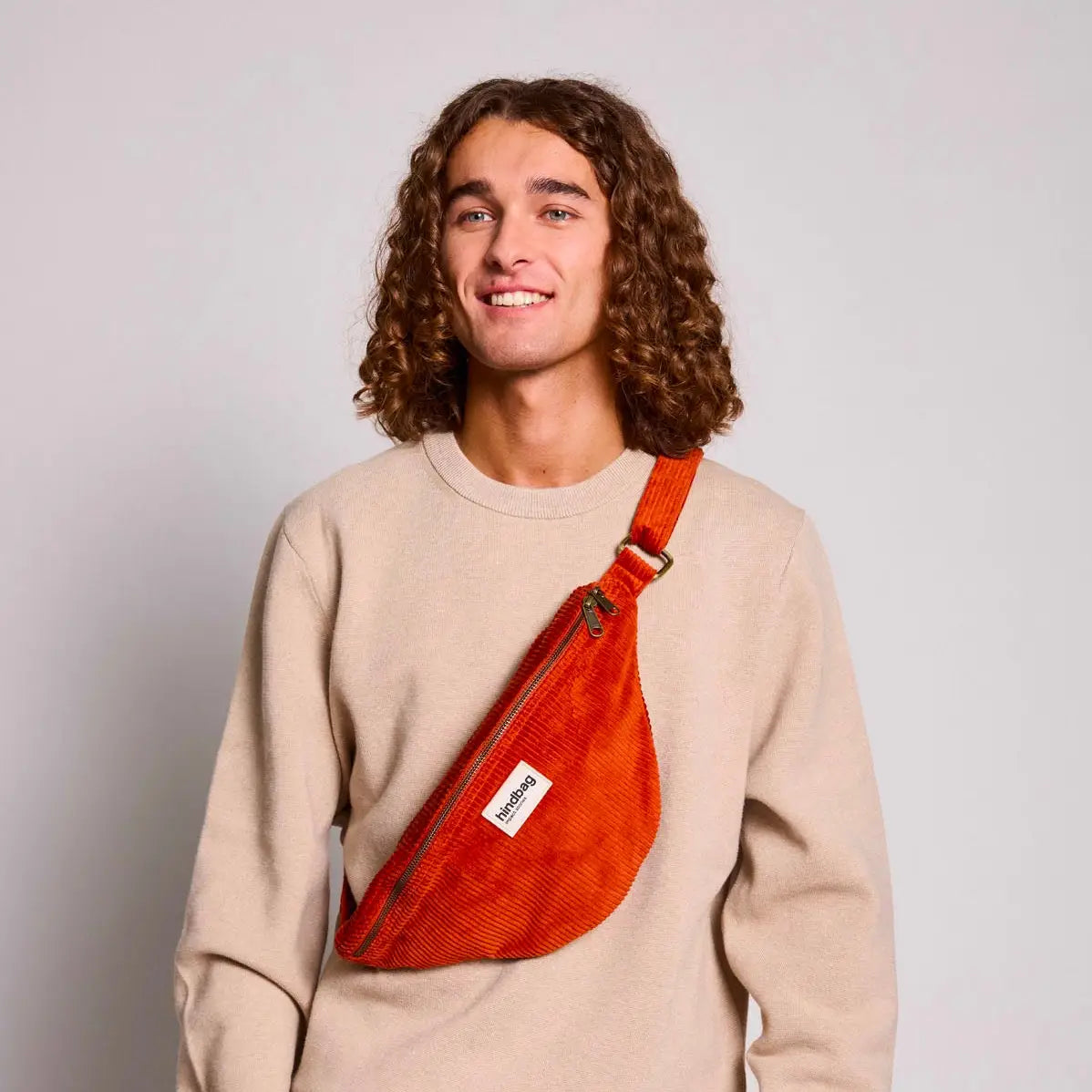 hindbag Sasha Velours brique