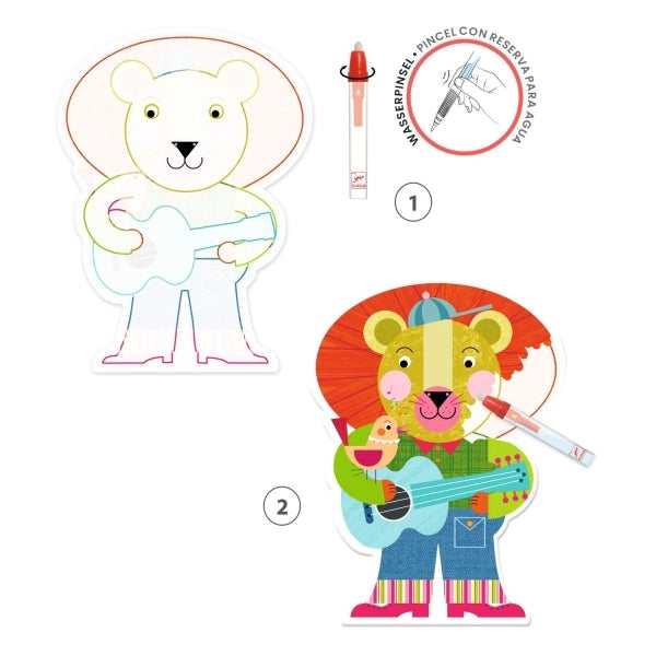 Djeco Wassermalen Animalolen