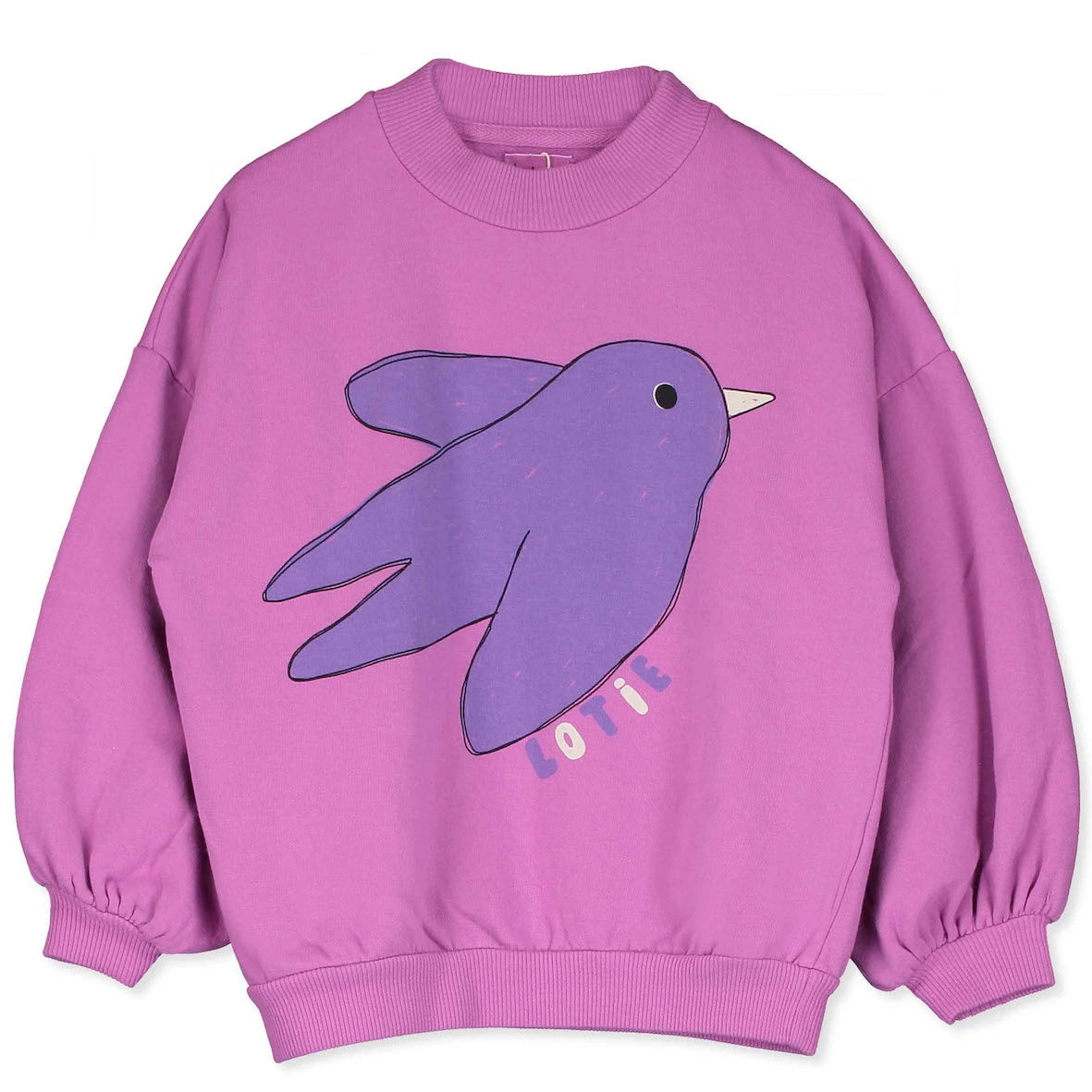 lötiekids Sweatshirt Flowing Bird Fucsia