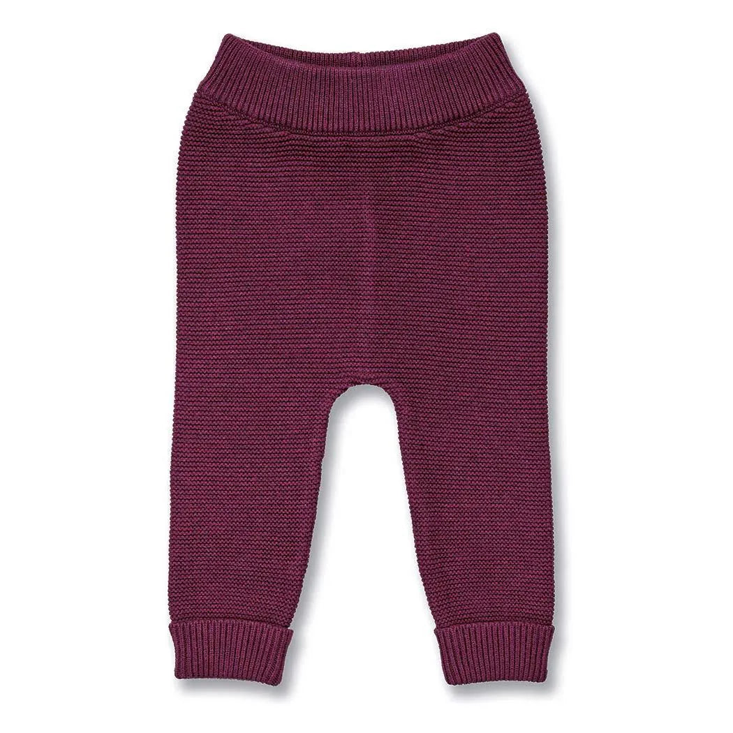 Sense Organics Baby Strickhose Ellioot Bordeaux Melange
