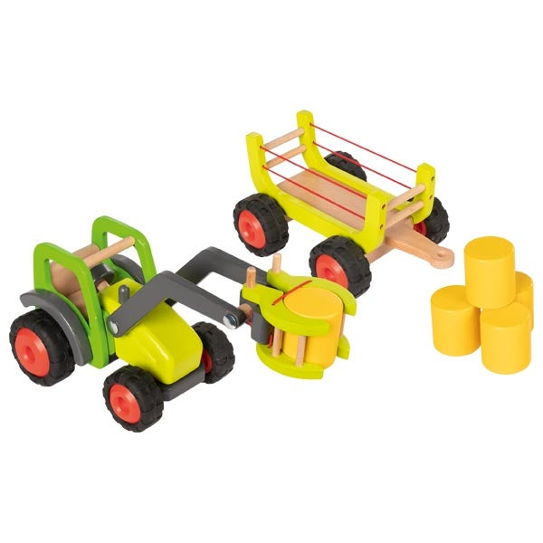 goki Frontlader mit Heuwagen