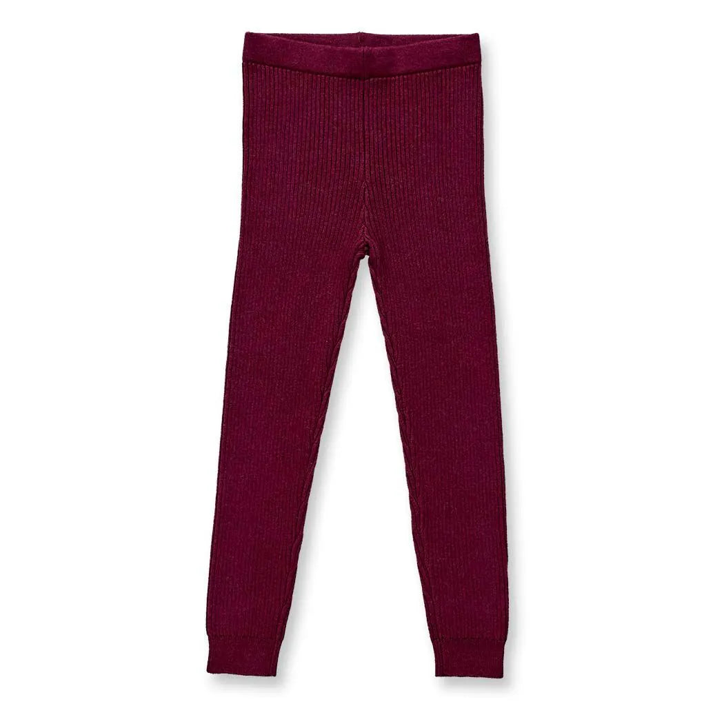 Sense Organics Strickleggings YUMA Bordeaux Melange
