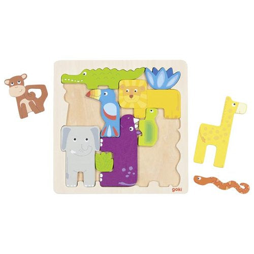 goki Einlegepuzzle Safari