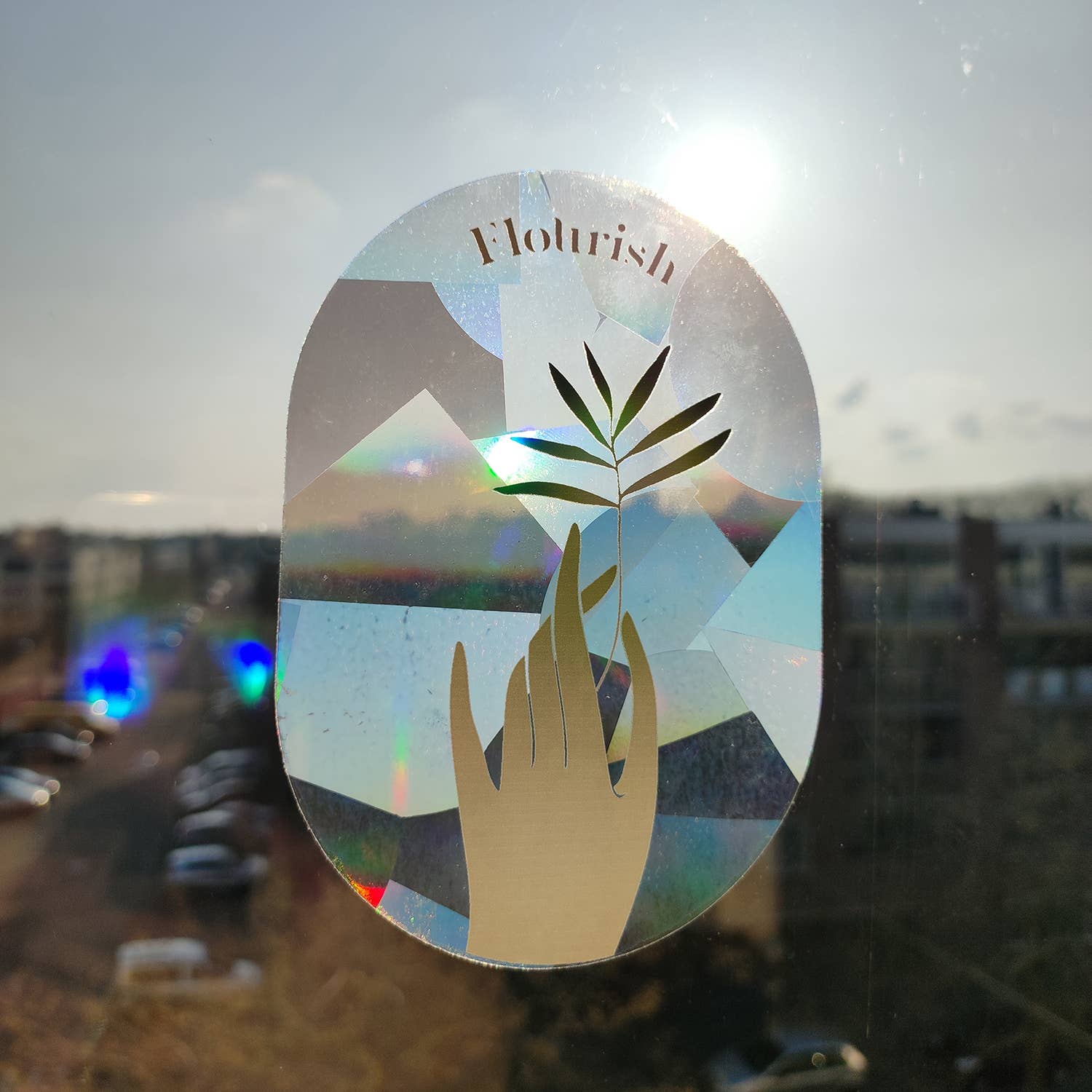 botanopia Regenbogen Aufkleber - florieren