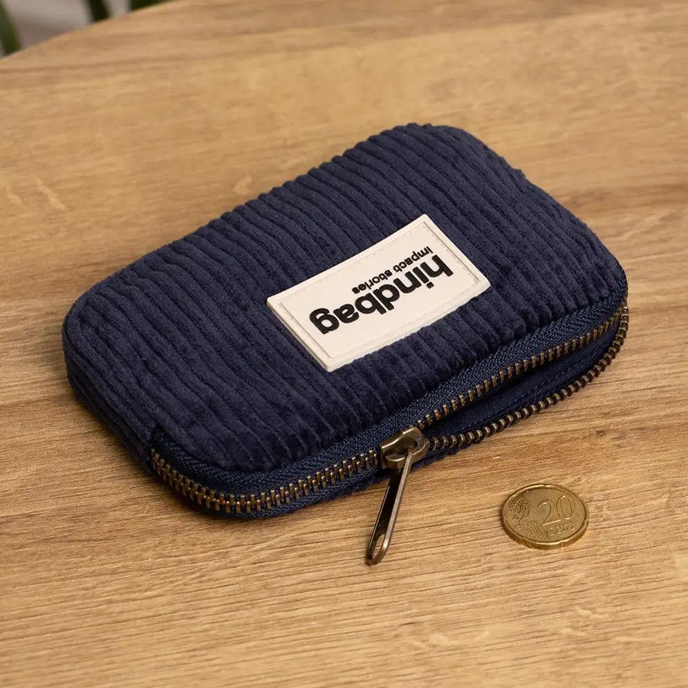 hindbag Geldbeutel Lili Velours Marine