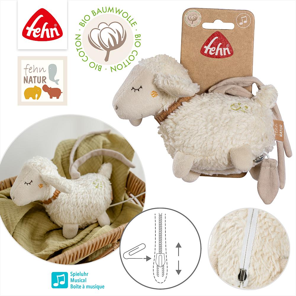 Fehn natur Mini Spieluhr Schaf