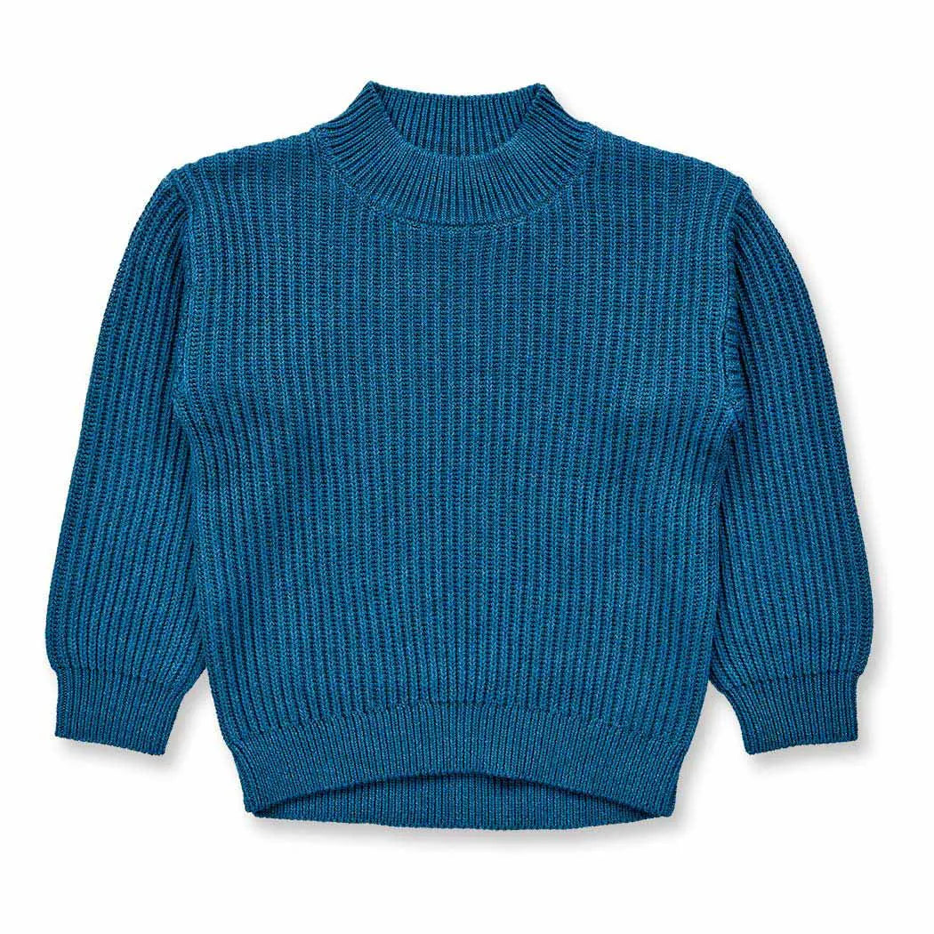 Sense Organics Strickpullover MARLEY Teal Melange