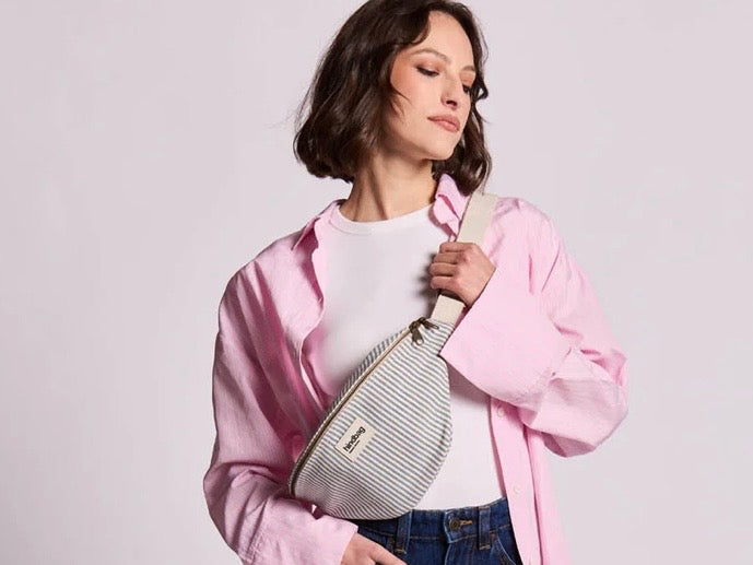 hindbag Olivia blaue Streifen