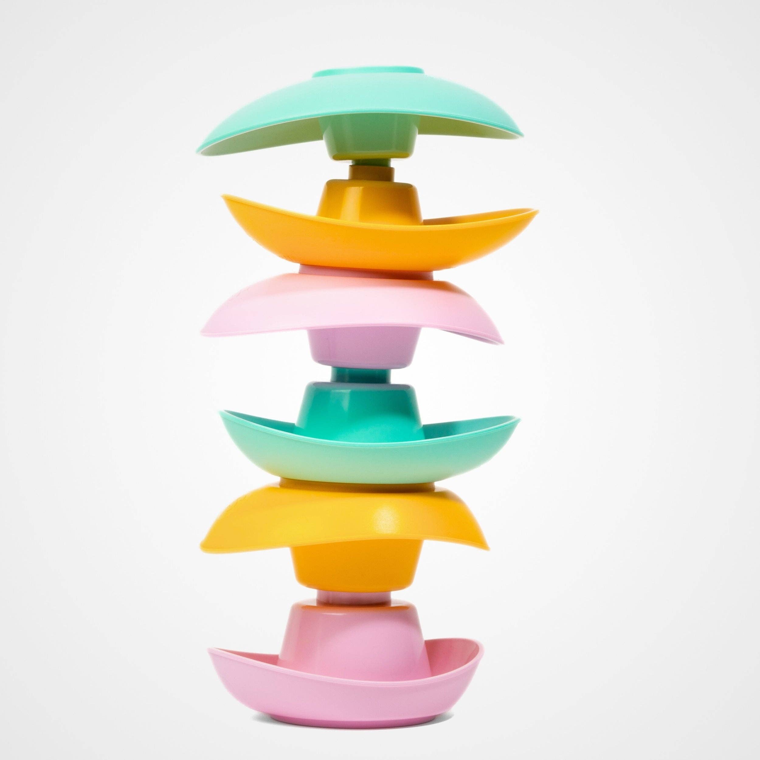 Le Jouet Simple 6 ineinander stapelbare Pastell-Boote