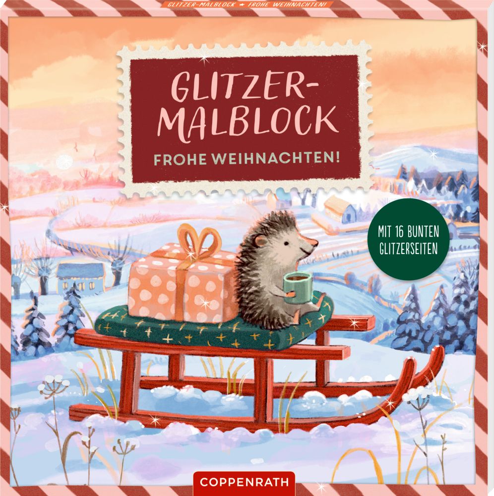 Die Spiegelburg Glitzer-Malblock: Frohe Weihnachten!