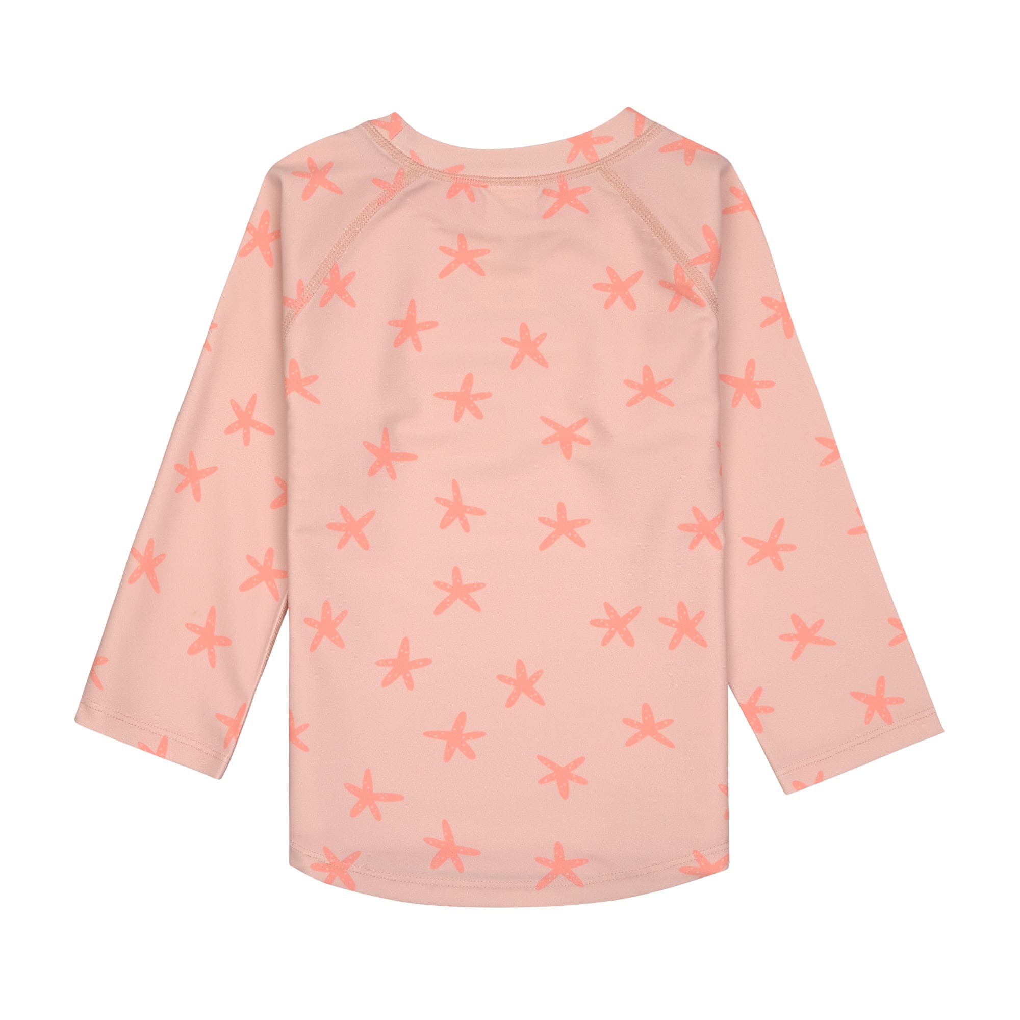 Lässig rosa Schwimmshirt mit Seesternen