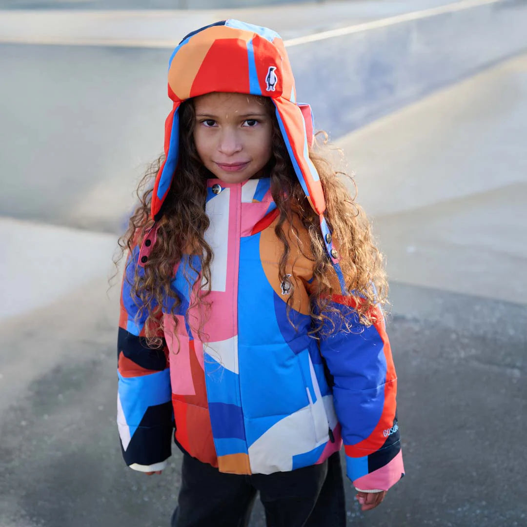 Gosoaky Winterjacke Dragon Eye marina blue multi print