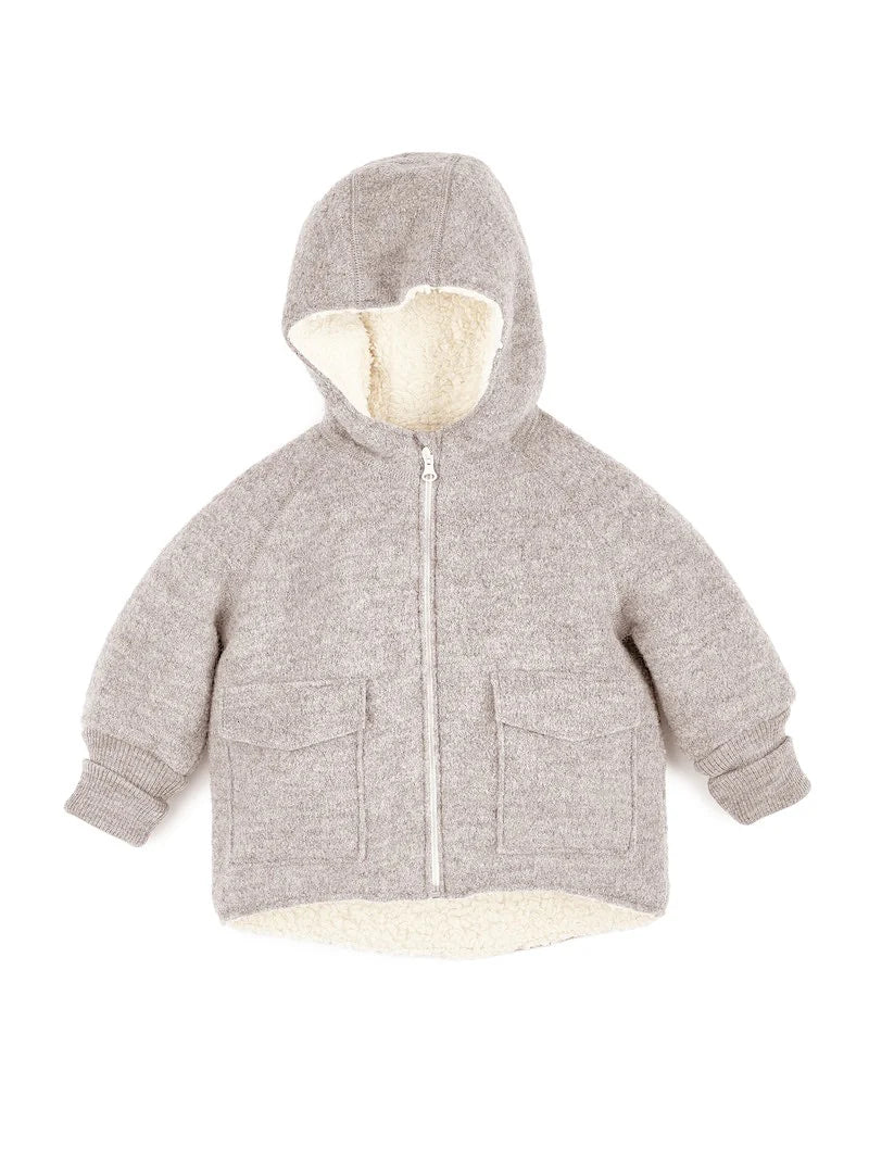 Halfen Walk-Winterjacke mit Teddy greige