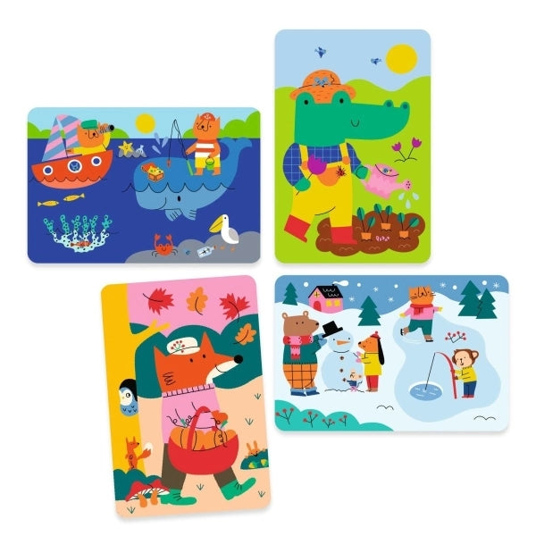 Djeco Wassermalen Vier Jahreszeiten