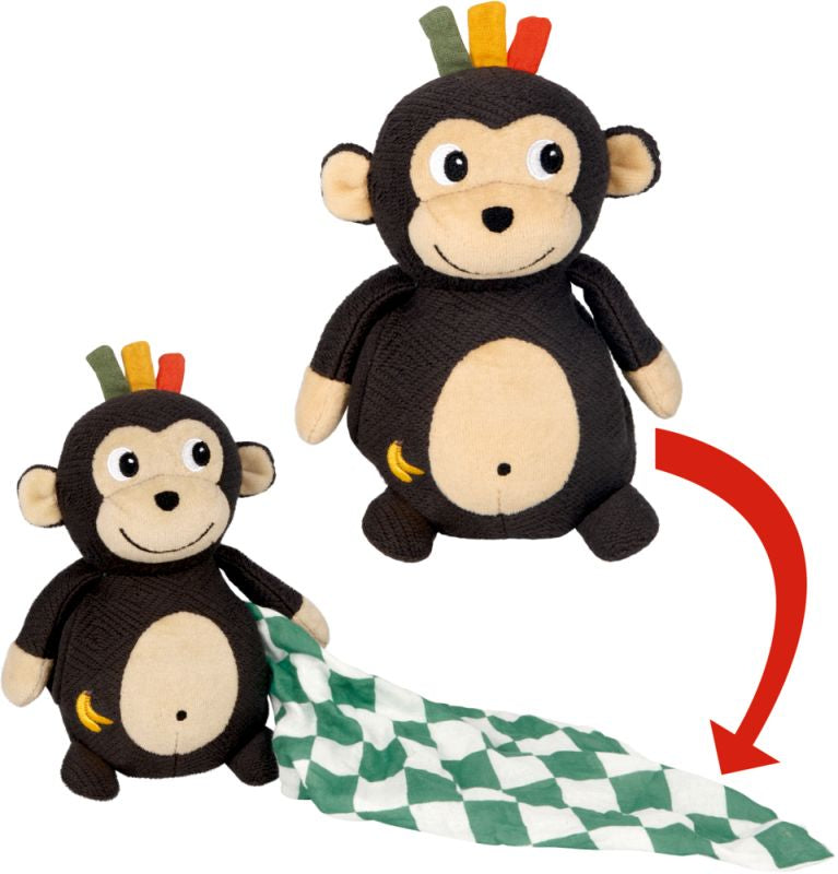 Die Spiegelburg Kuscheltier mit Schnuffeltuch Affe