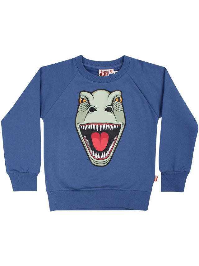dyr Dyrbellow Sweatshirt T-Rex Ocean Blue