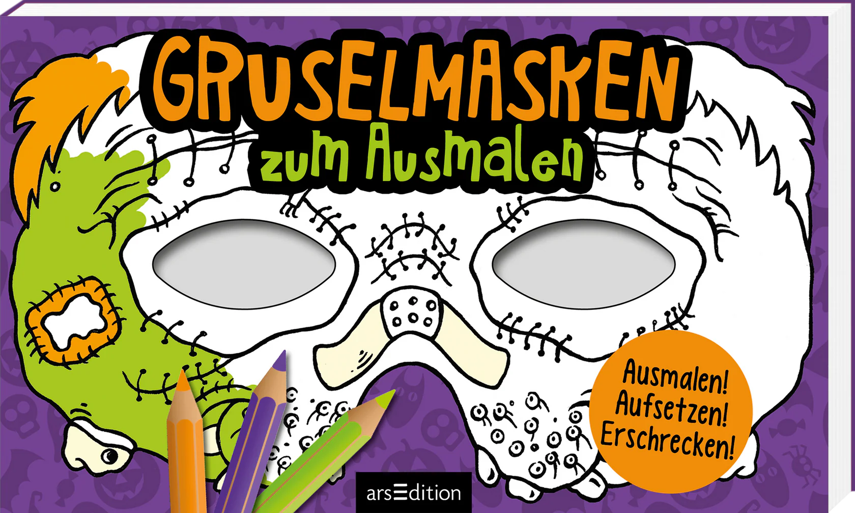 arsEdition Gruselmasken zum Ausmalen