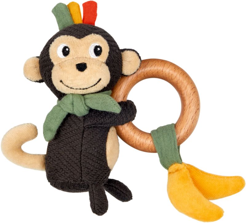 Die Spiegelburg Holz-Ringrassel Affe